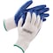 Global Industrial Coated Gloves, Polyester, Cotton, Rubber, Latex, Blue, XL 708355M - alternate 1